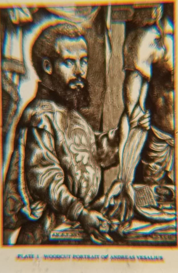 Andreas Vesalius Portrait Microphotograph Microscope Slide