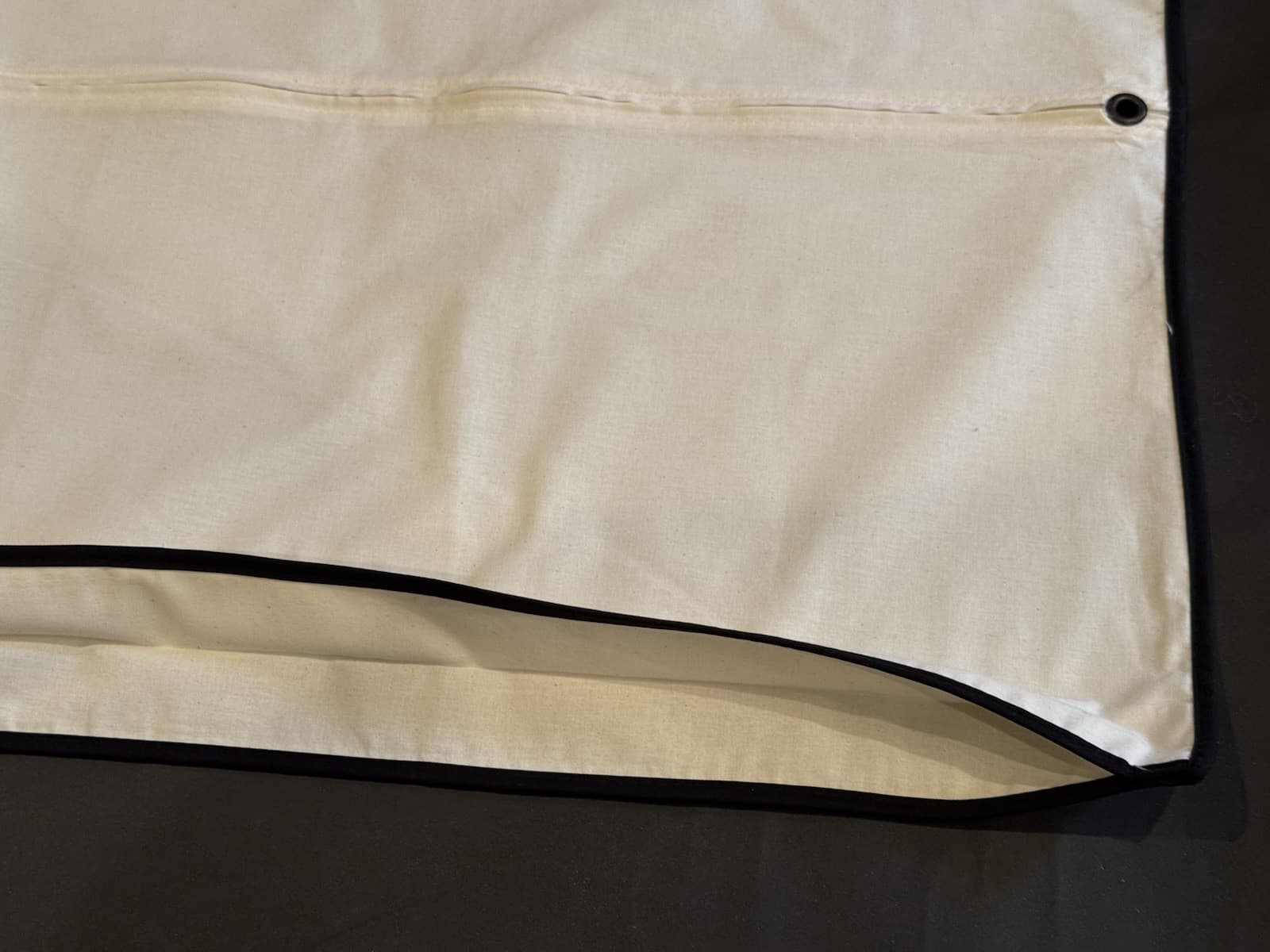 GIAMBATTISTA VALLI Ivory Cotton Cloth Gusseted Sides Garment Bag-27" W x 58" H 6