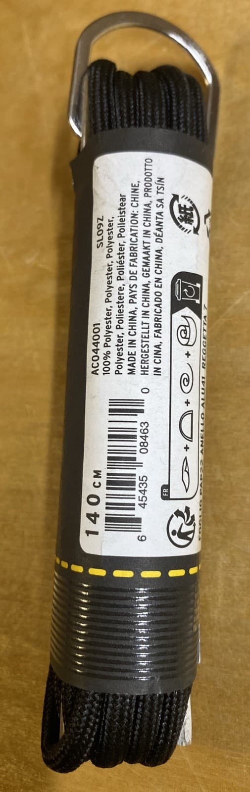 Dr. Martens 140cm Round Laces 8-10 Eyelets, Black, One Pair, Air Wair NWT 2