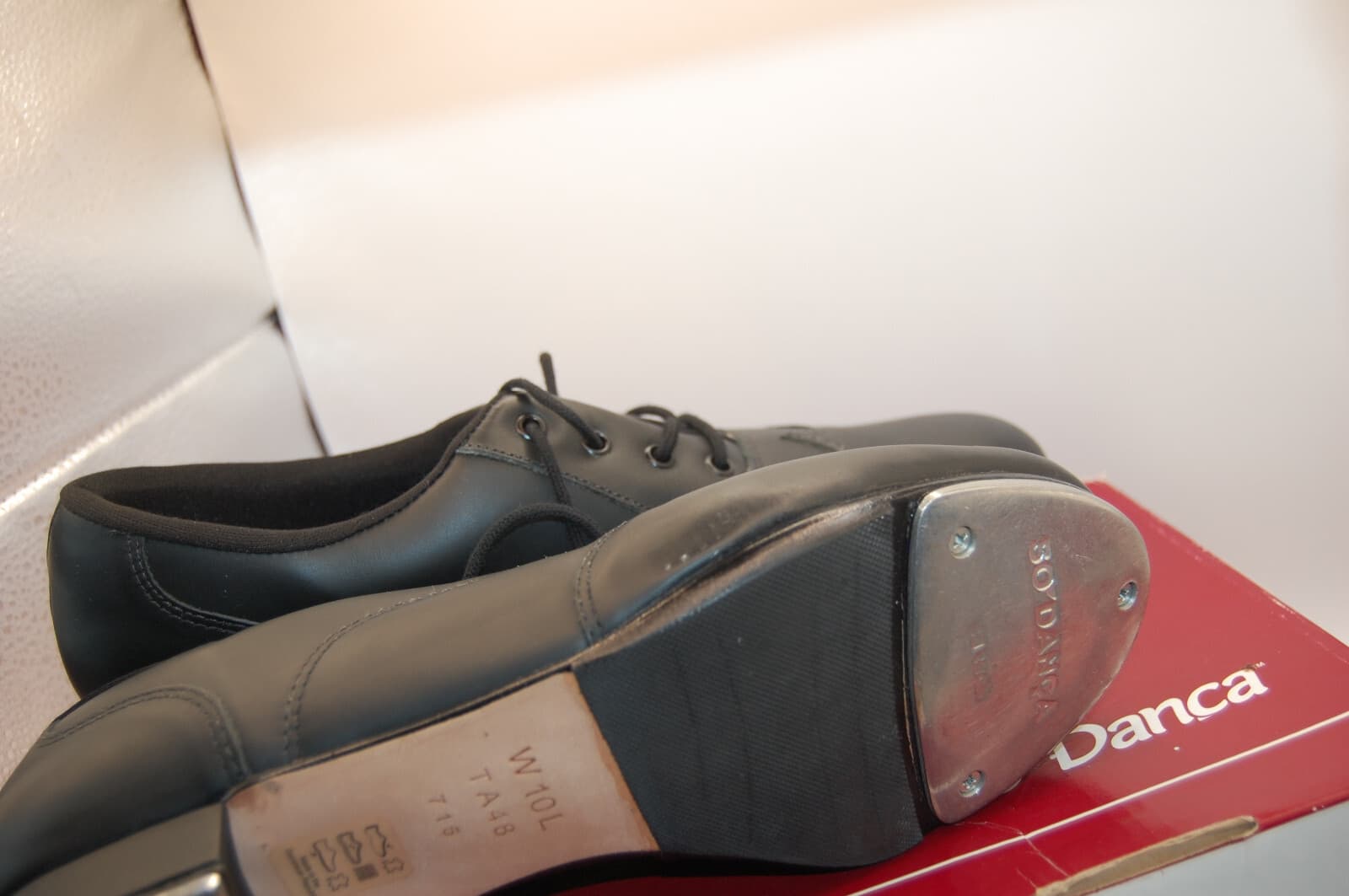 NIB So Danca Willow TA48 Leather Oxford Tap Shoe W Black 6 L med NIB 4