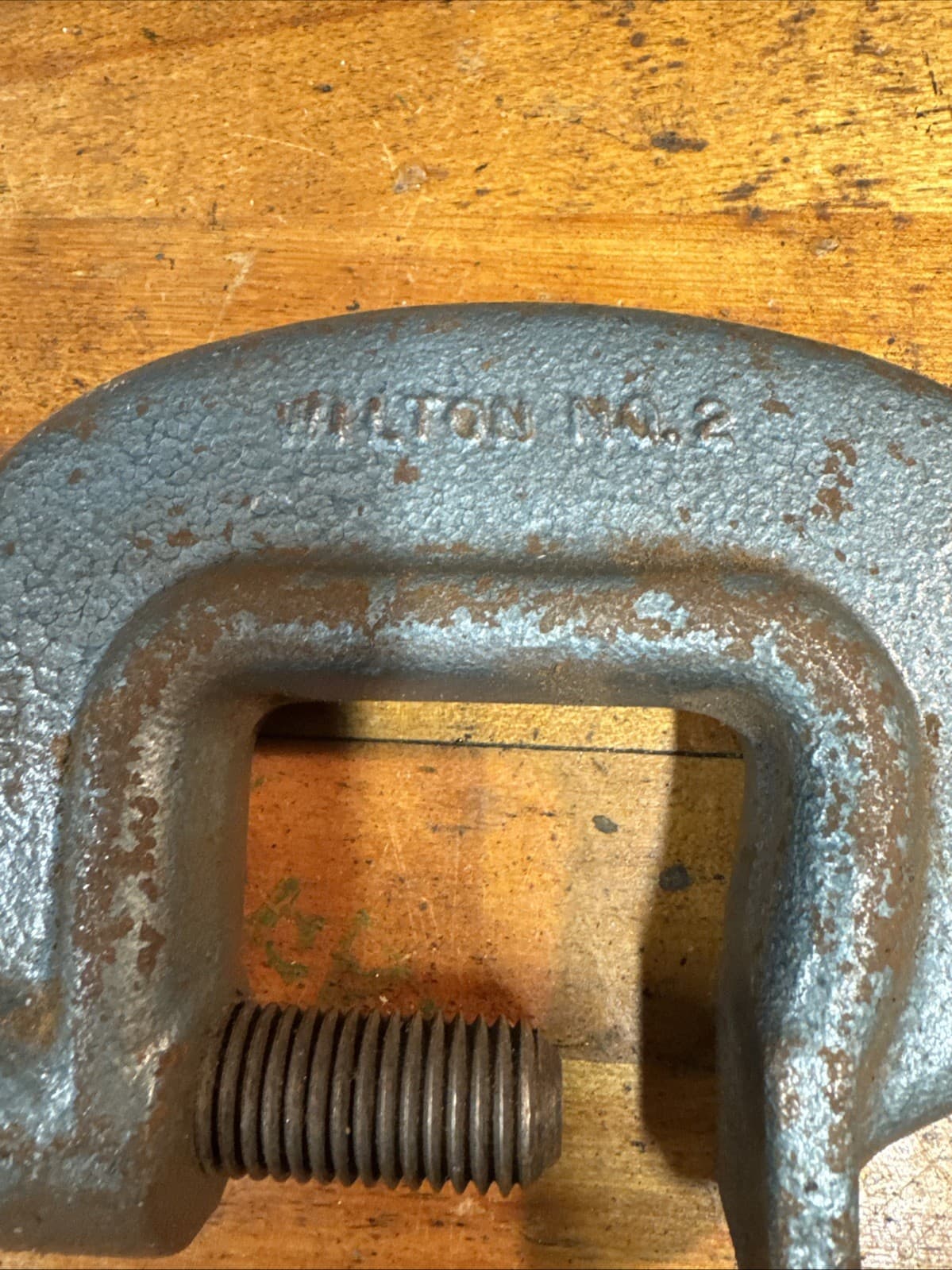 Wilton #2 C Clamp Flat Anvil Extra Heavy Duty 0-2-5/16"  Drop Forged Steel 2