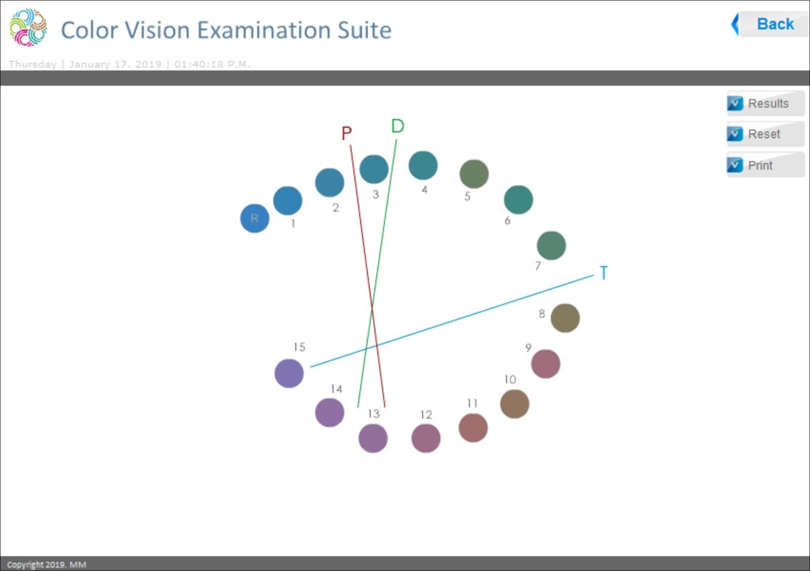 D-15 Color Vision Testing Software, with color plates!   START BILLING 92283 !!!