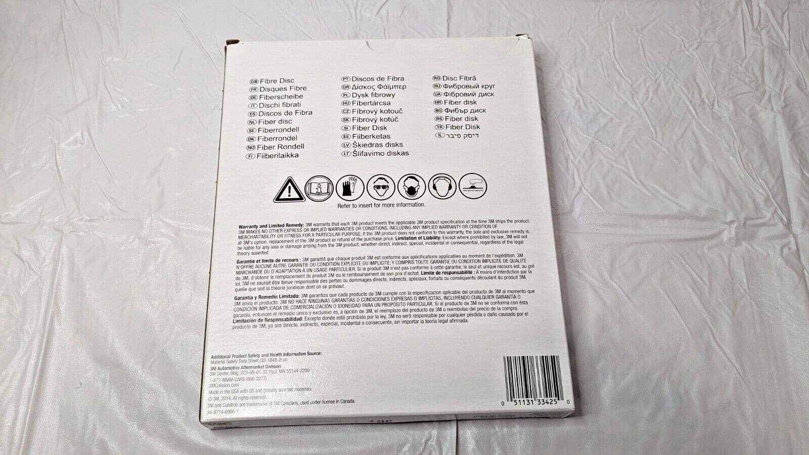 PACK OF 5 3M Cubitron II Fibre Discs 7/8" X 7"  36+ Grit 33425 7100033178 3