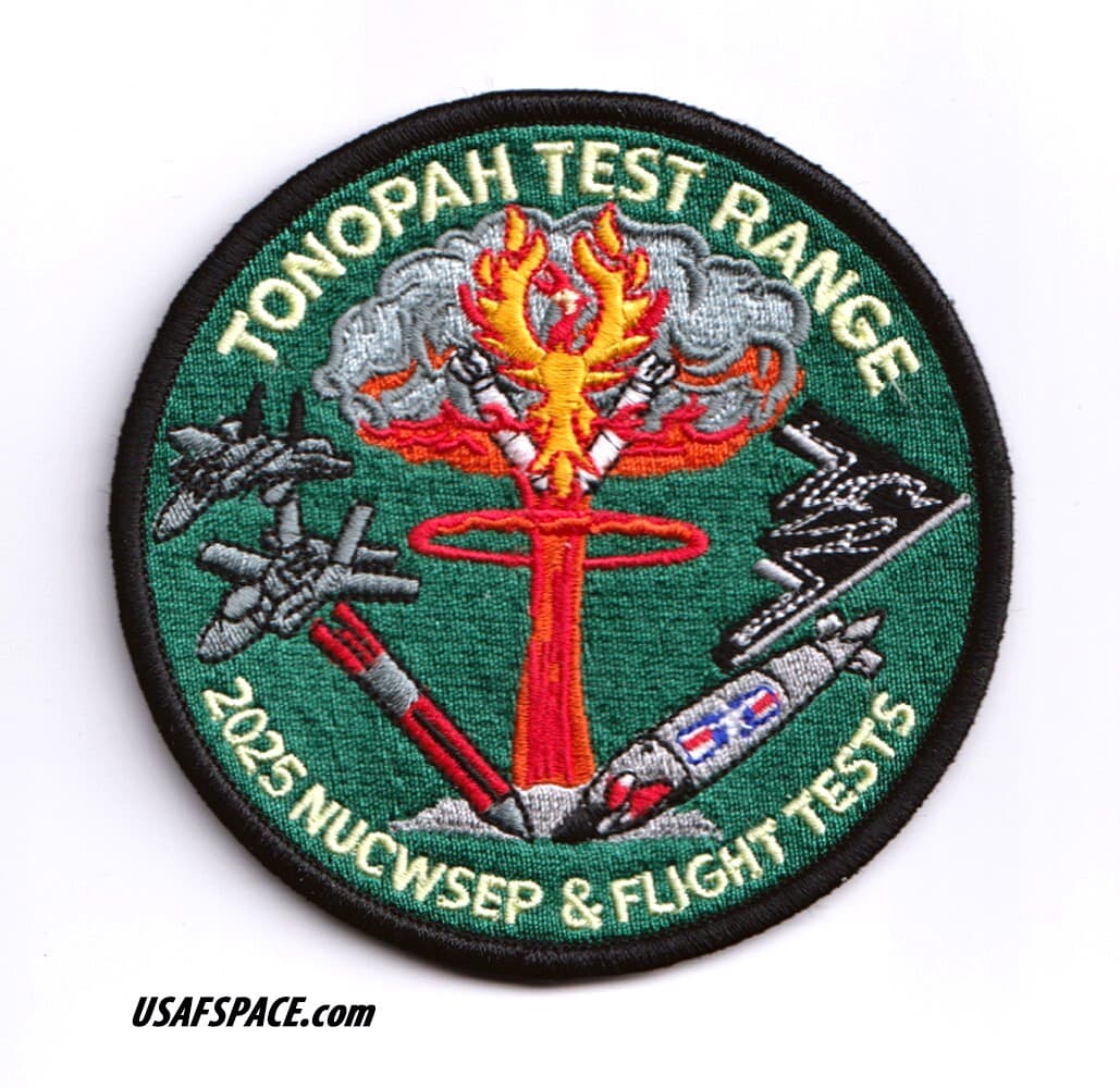 USAF TONOPAH TEST RANGE Nuclear Weapons-B61-12-2025 FLIGHT TEST NUCWSEP PATCH 2