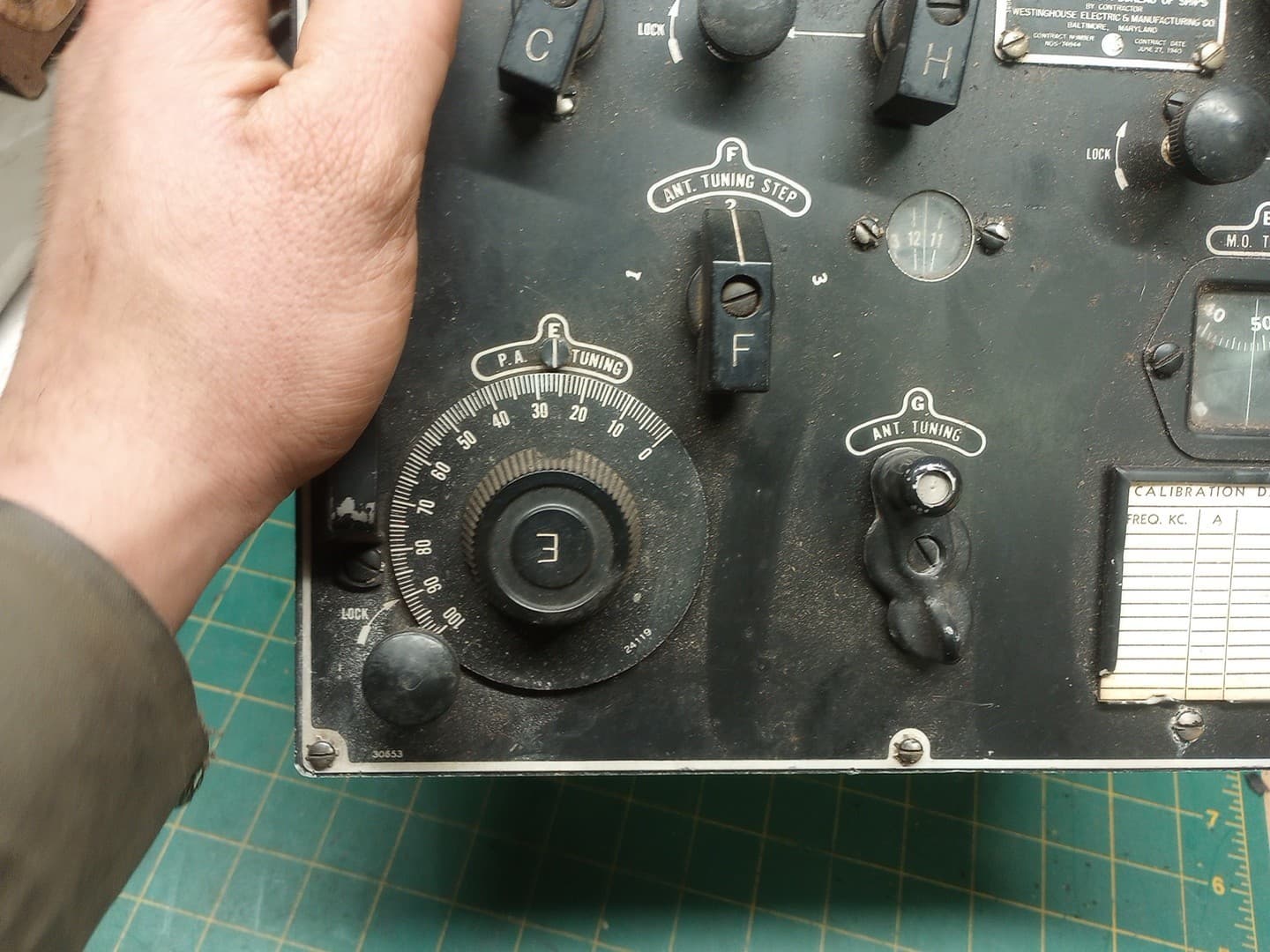 Navy Tipe Cay-4754a Transmitter Tuning Unit In Good Shape 4