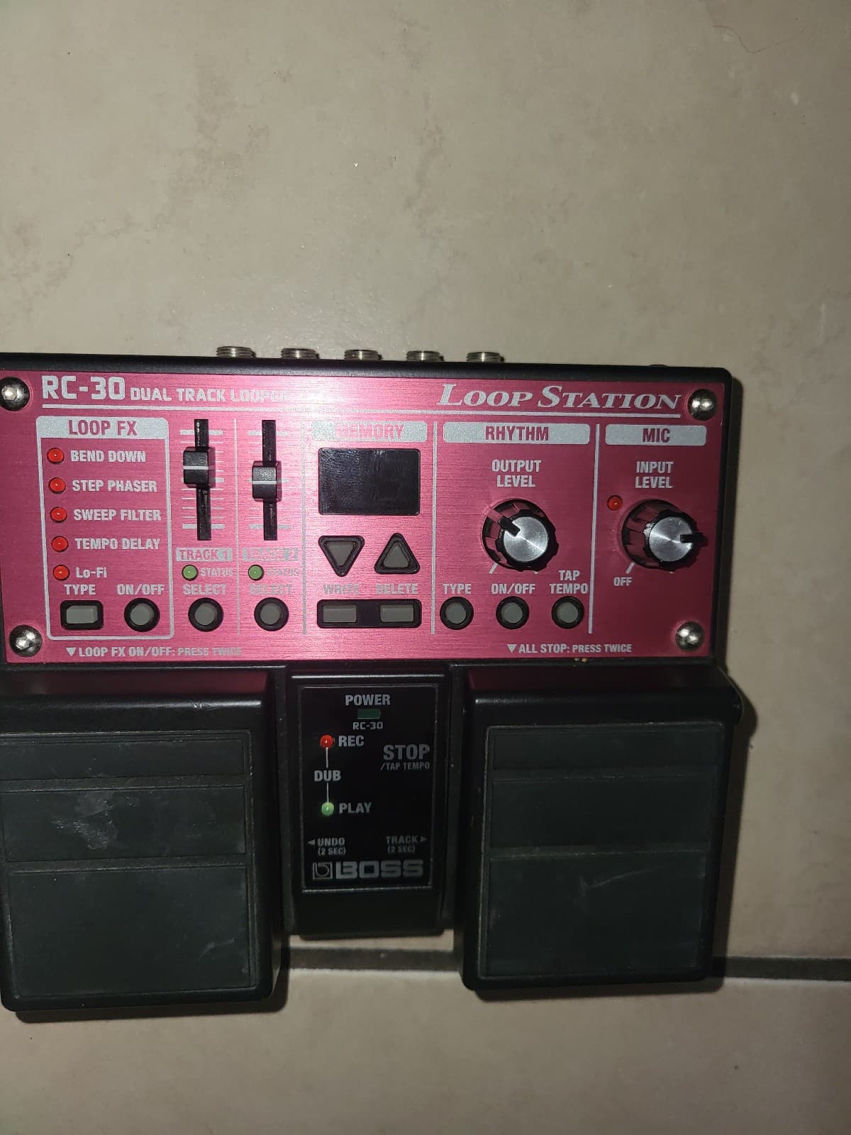 Boss RC-30 Loop Station Looper Sampler Effects Pedal Works