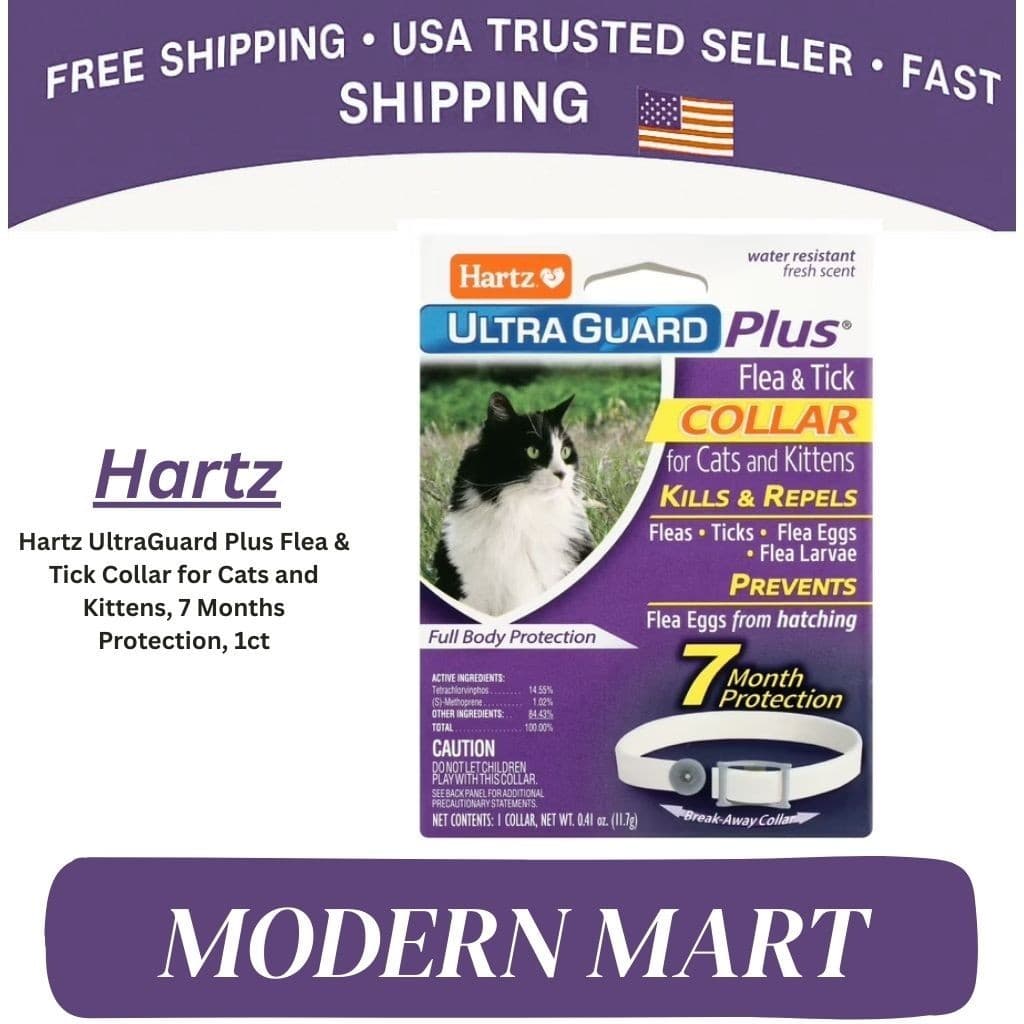 Hartz Ultraguard Plus Flea & Tick Collar for Cats and Kittens