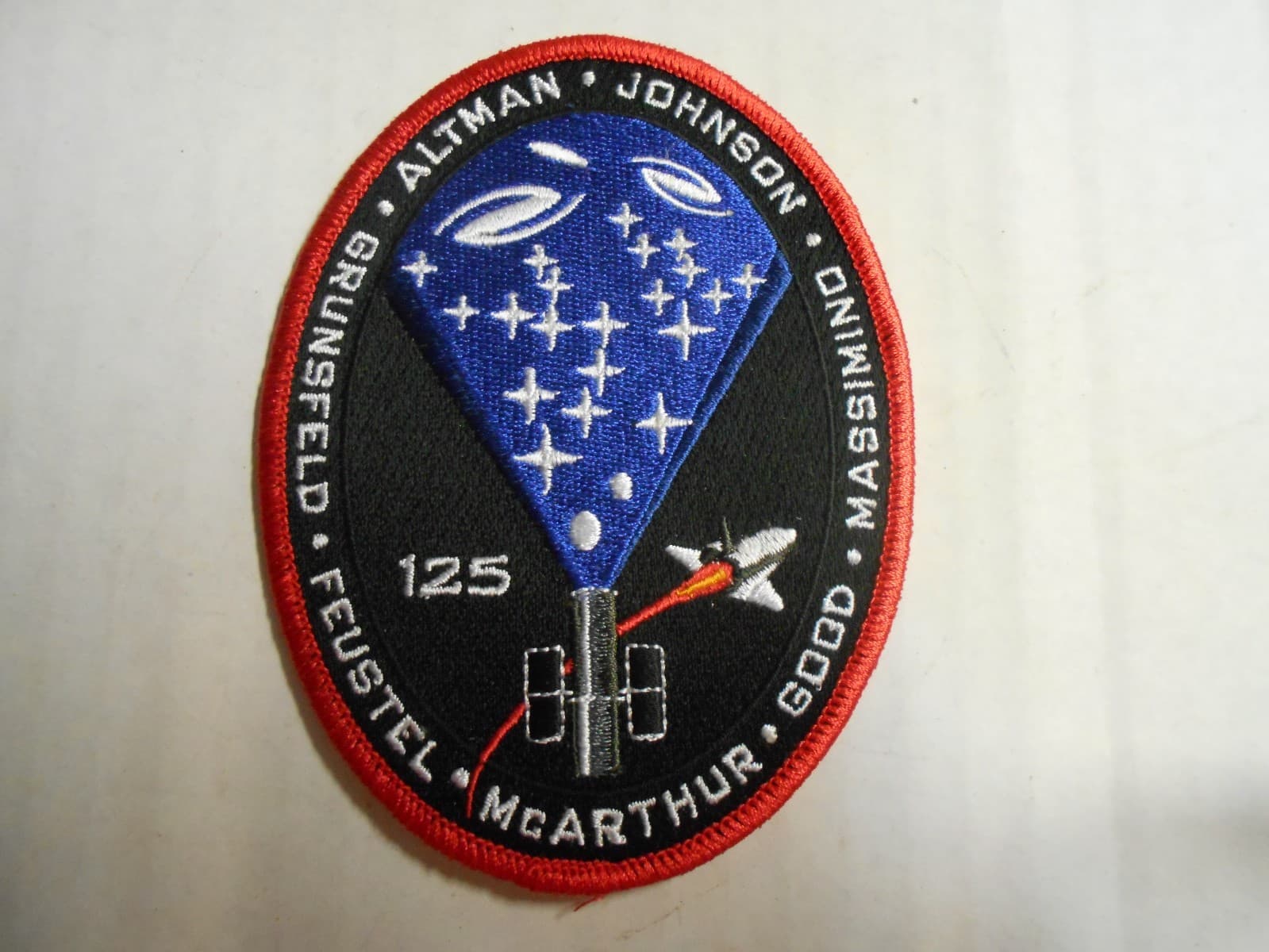 NASA STS-125 HST-SM4 Atlantis Embroidered Mission ARM/HAT PATCH 4.5" NEW