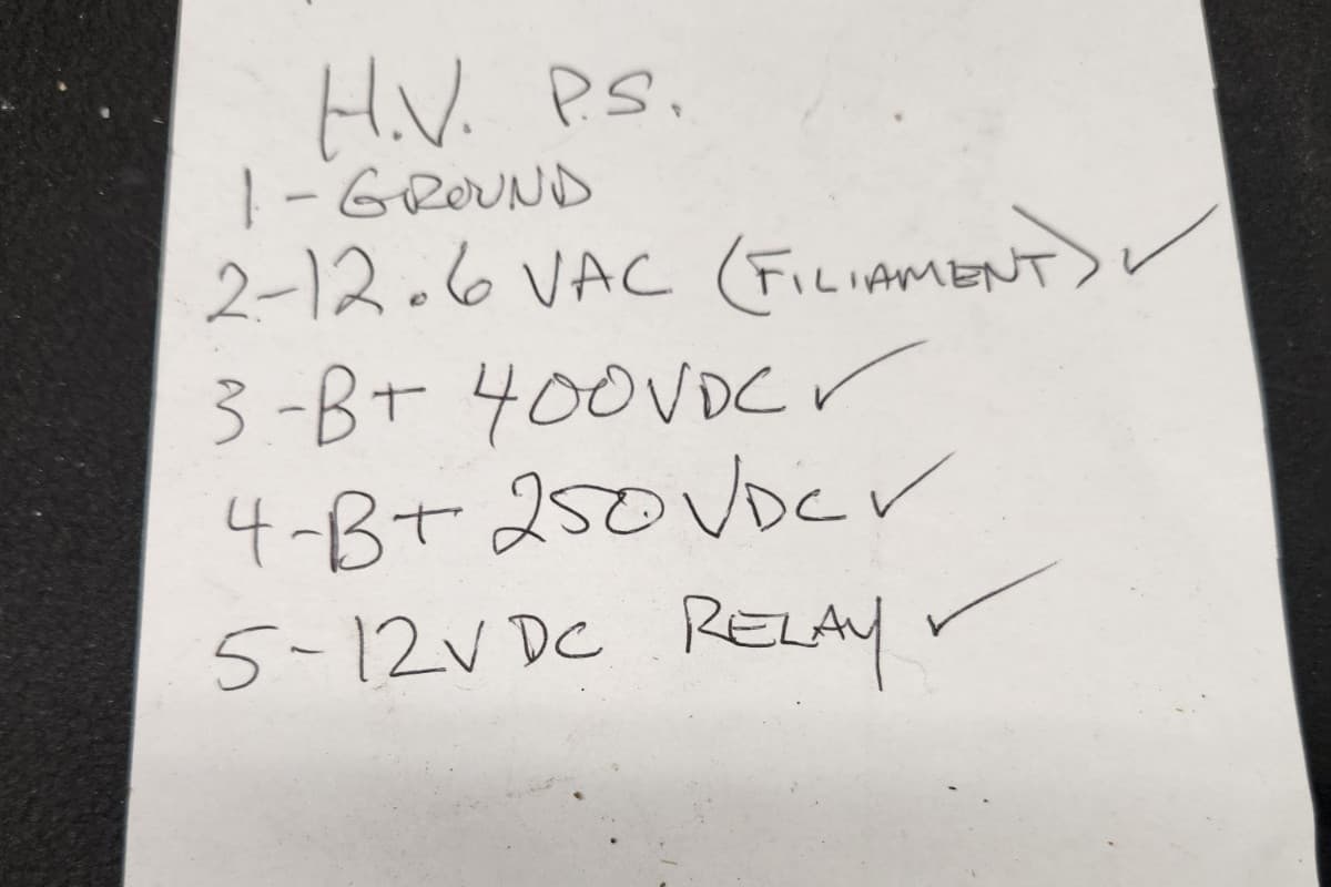 TCS-12 ? Transmitter Power supply. 12.6v, 400vdc, 250vdc, 12vdc relay, 5