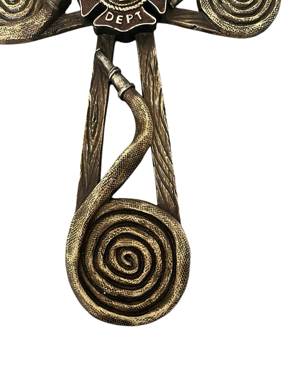 Fire Department Firefighter Resin Firehouse Cross Wall Plaque 12”x8” 6