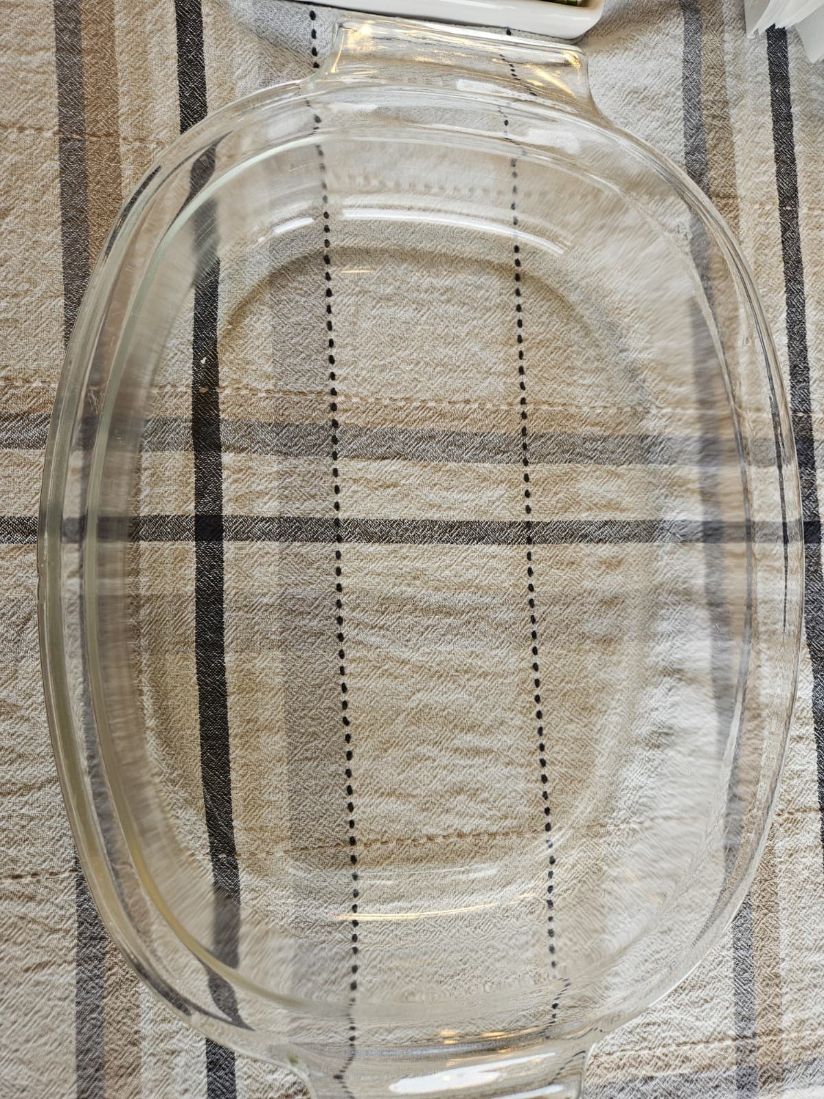 Vintage PYREX 704 Oval 4 Quart Baking Casserole Roasting Dish Blue Tint