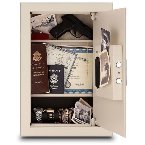 Mesa Safe Co Maws2113e 0.3 - 0.7 Cu Ft Adjustable Wall Safe W/ Electronic Lock, 3