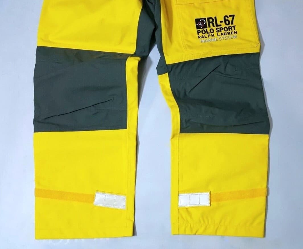 VTG.RALPH LAUREN POLO SPORT COLOR-BLOCK / SNOW-BEACH/SKI OVERALL PANT(DEADSTOCK) 4