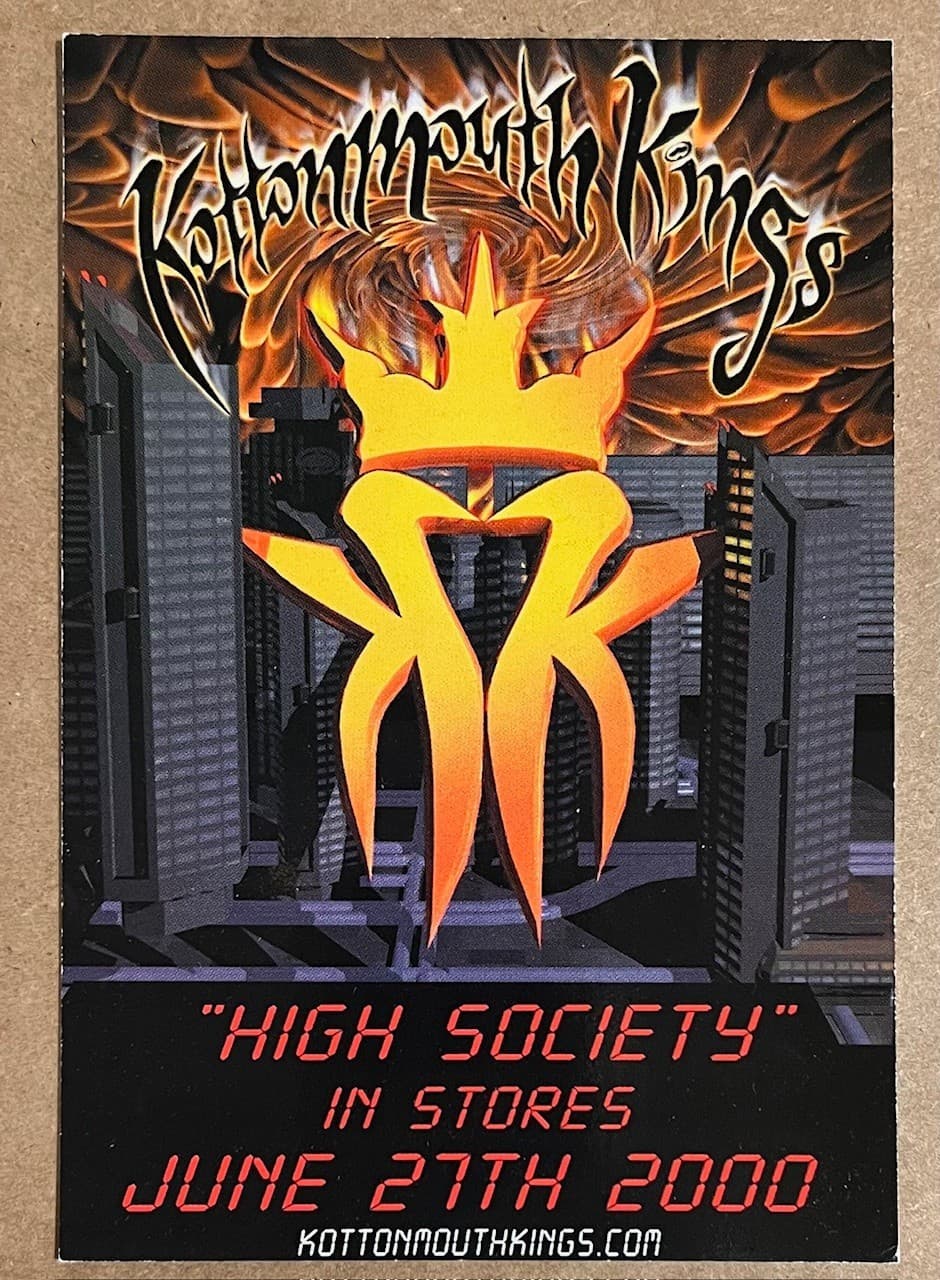 Kottonmouth Kings - High Society RARE promo postcard '00