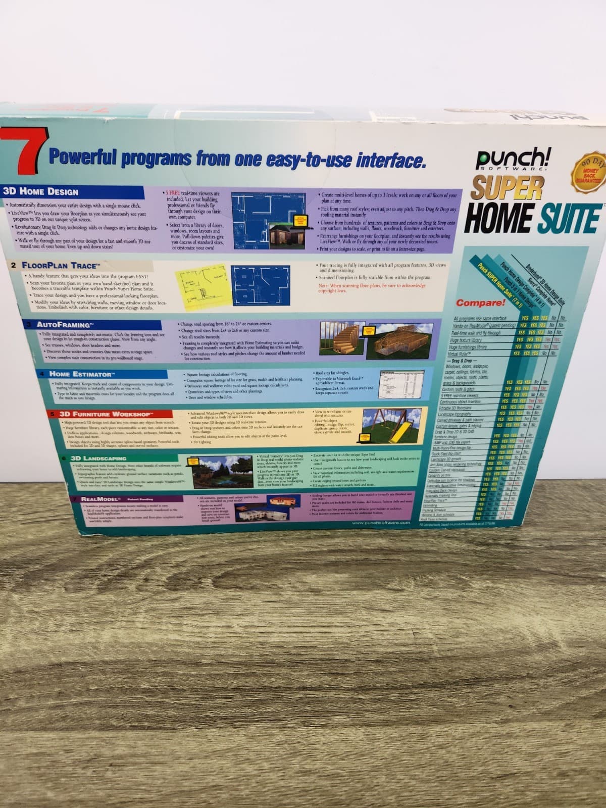 Punch! Super Home Suite CD ROM 3.0 Real Model 3D Home Design 2001  - NEW 5