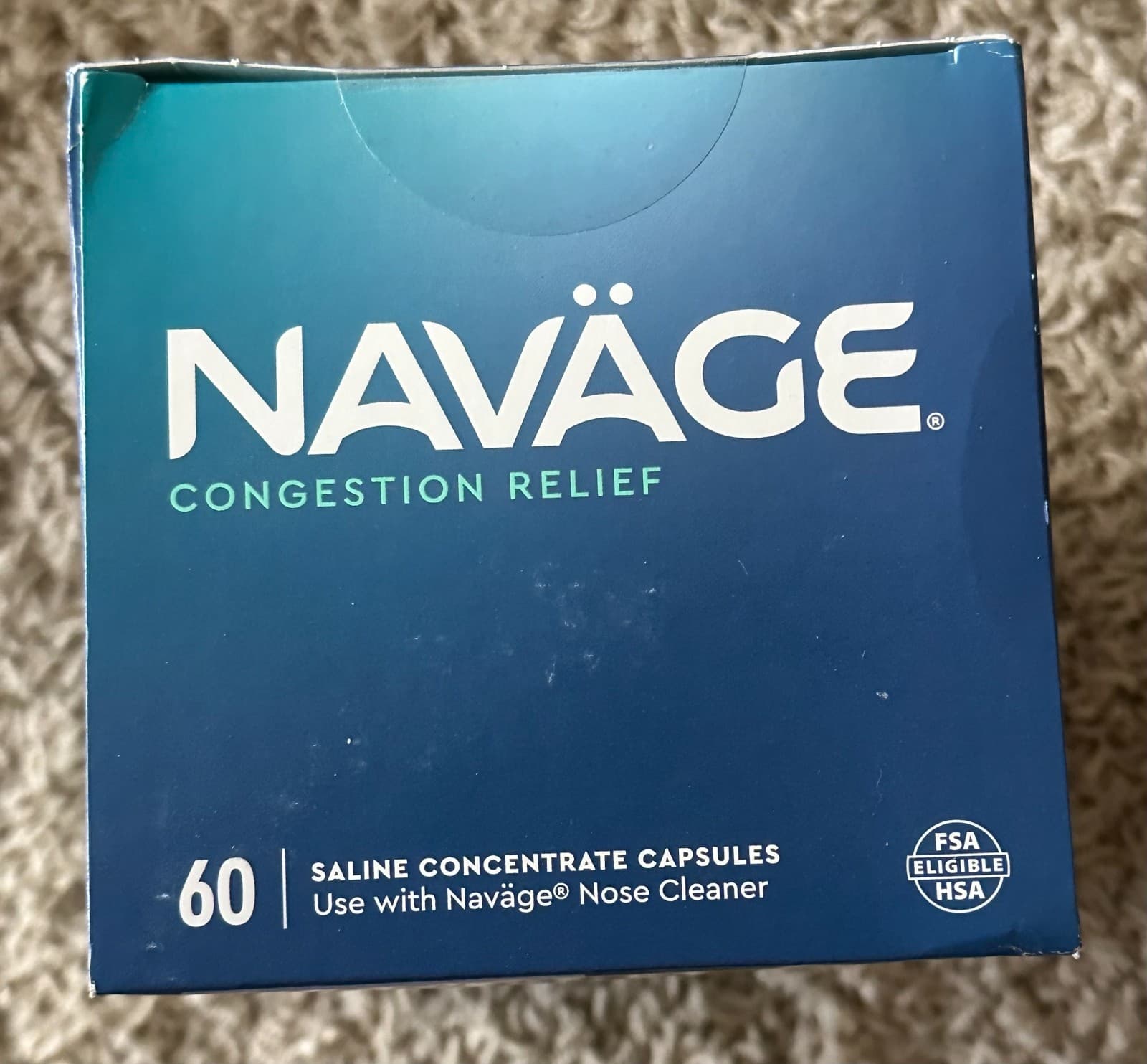 NEW Navage Nasal Care Original 60 Saltpods Exp 5/28 5