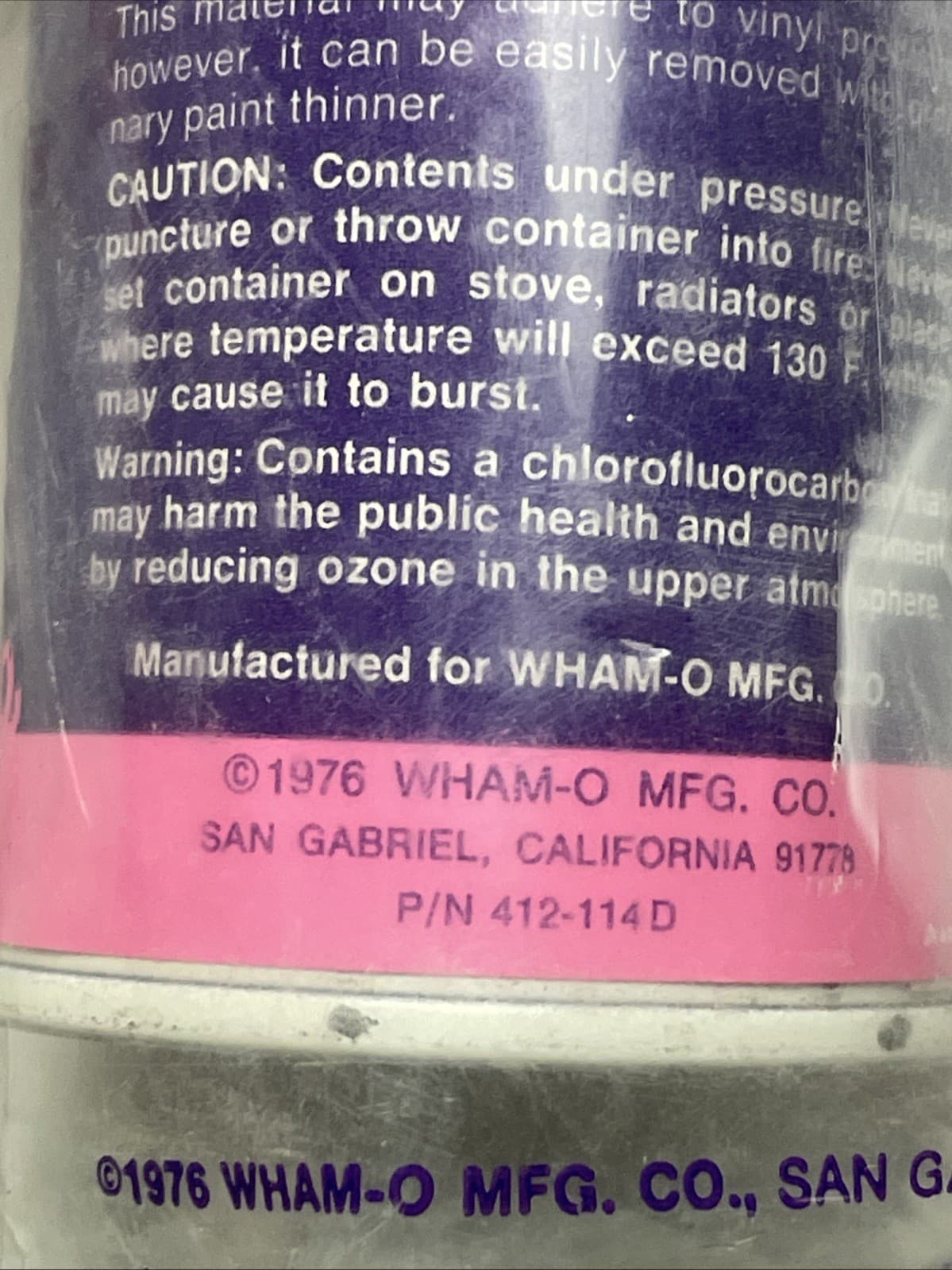 1976 Wham-O Vintage SILLY STRING UNUSED SEALED In Bag Whamo 5