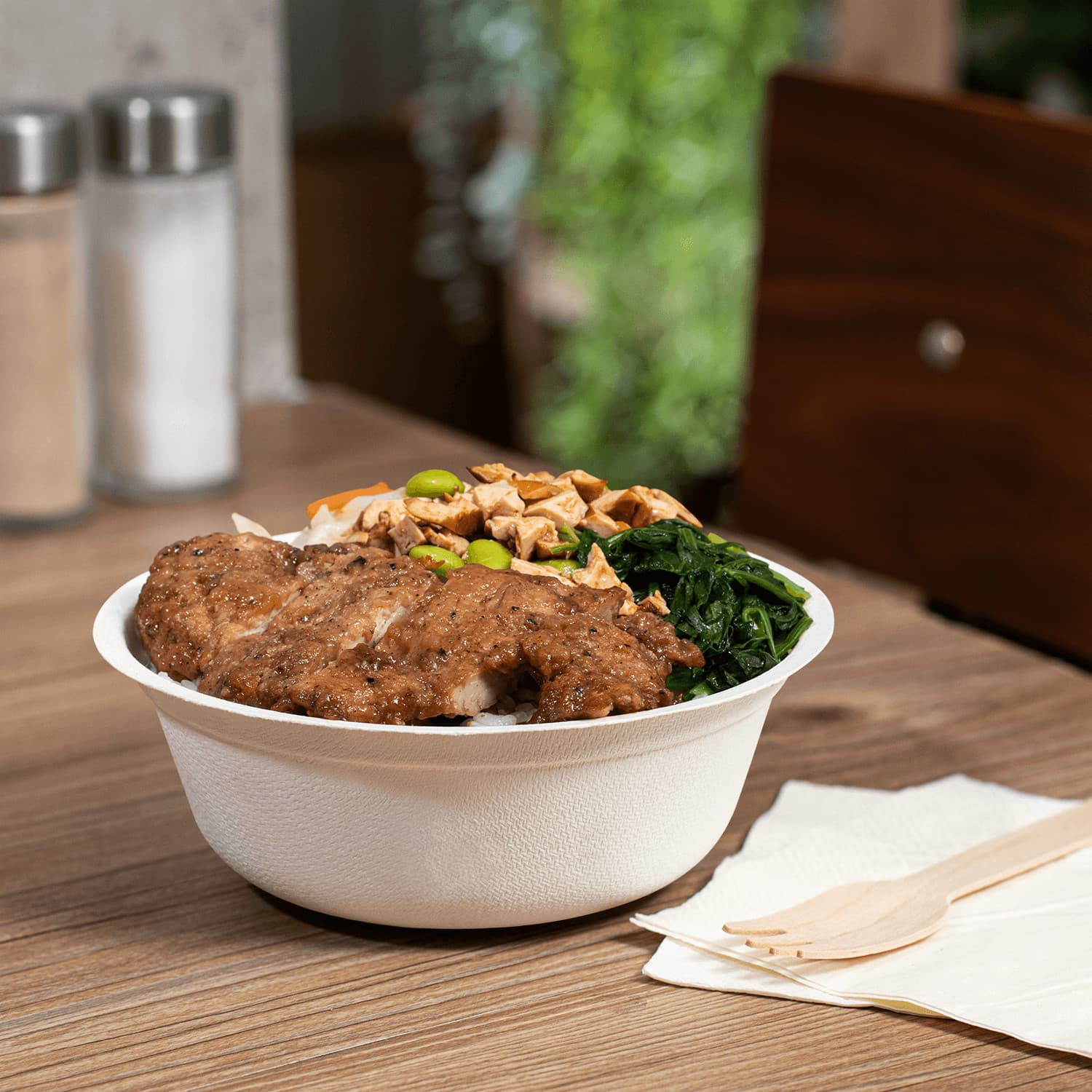 Karat Earth 16oz PFAS Free Bagasse Eco-Friendly Rice Bowl - 1,000 pcs 2