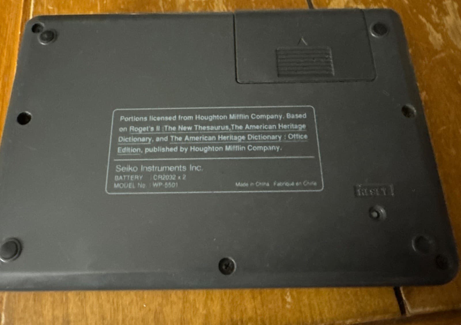 Seiko Instruments Electronic American Heritage Dictionary SII WP-5501 Working 4