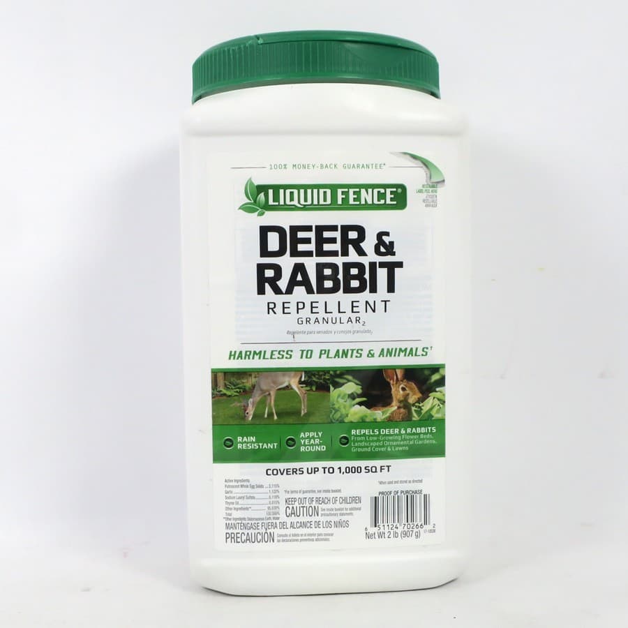 Liquid Fence, Deer & Rabbit Repellent Granular, 2-Pound Covers 1,000 Square Feet