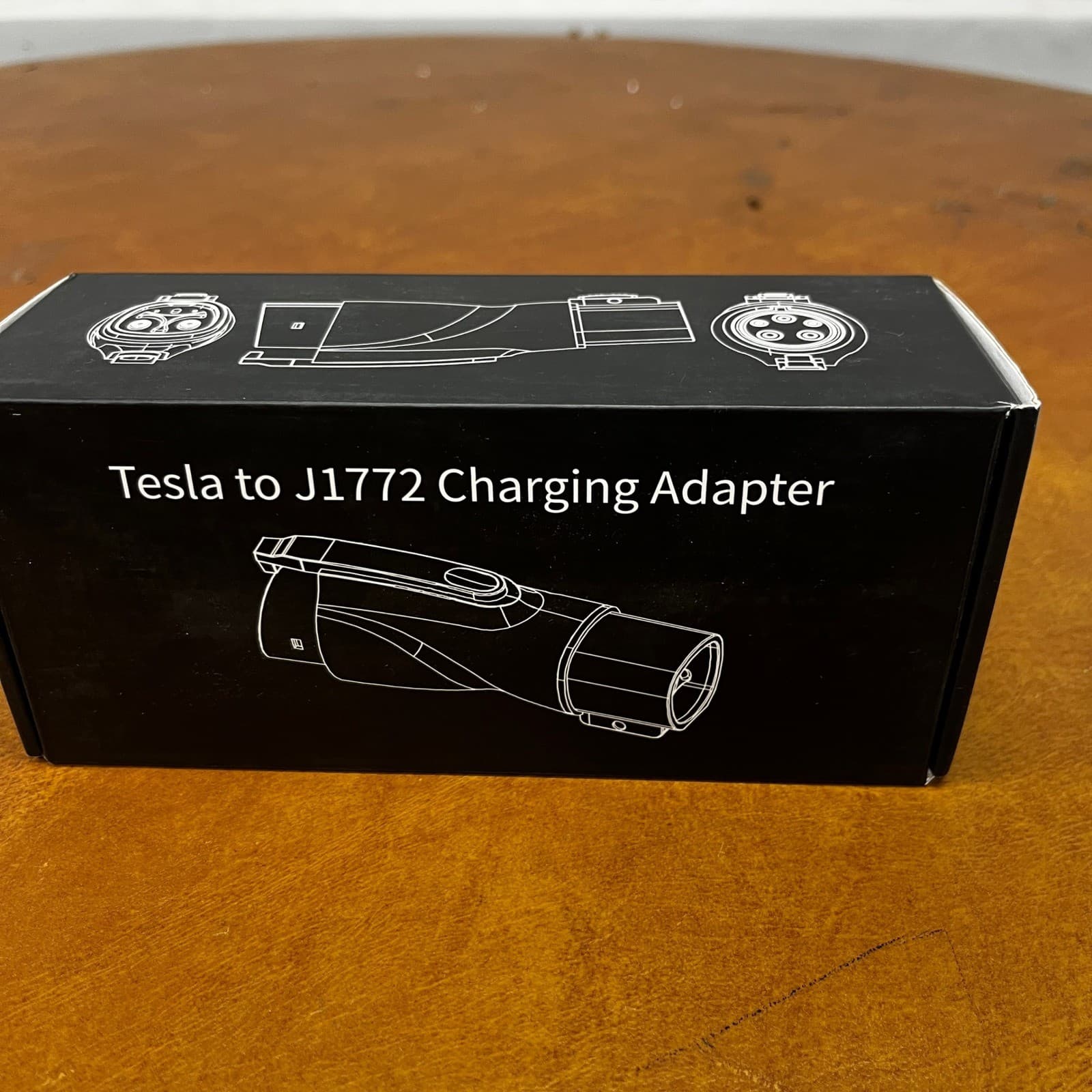 Tesla to J1772 Charging Adapter Black Max 60Amp, 250V Electric Vehicle EV Charge 6