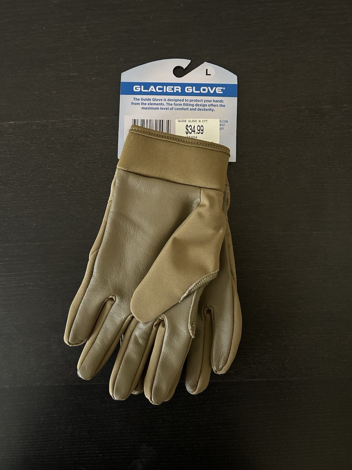 New LARGE Glacier Glove Guide Full Finger Gloves - Coyote - SAME DAY SHIPPING! 3