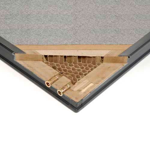 Global Industrial 60-1/4"W x 72"H Office Partition Panel Gray 5