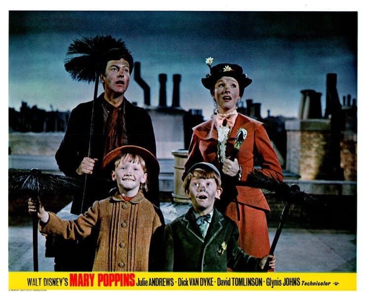 Mary Poppins Original Lobby Card Julie Andrews Dick Van Dyke x 5