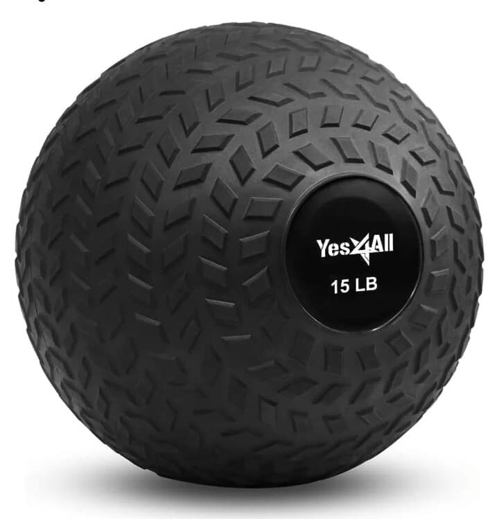 Tread Fitness Slam Medicine Ball 15Lbs for Exercise Strength Power Workout