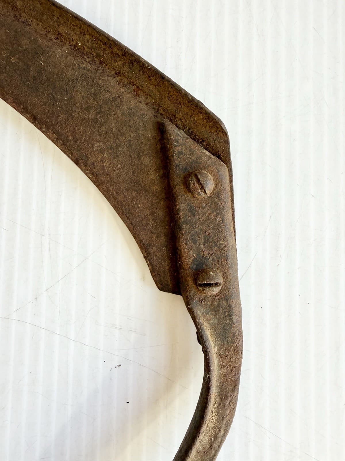 Vintage Unbranded Hand Sickle Scythe Grass Hook Trimmer READ 3