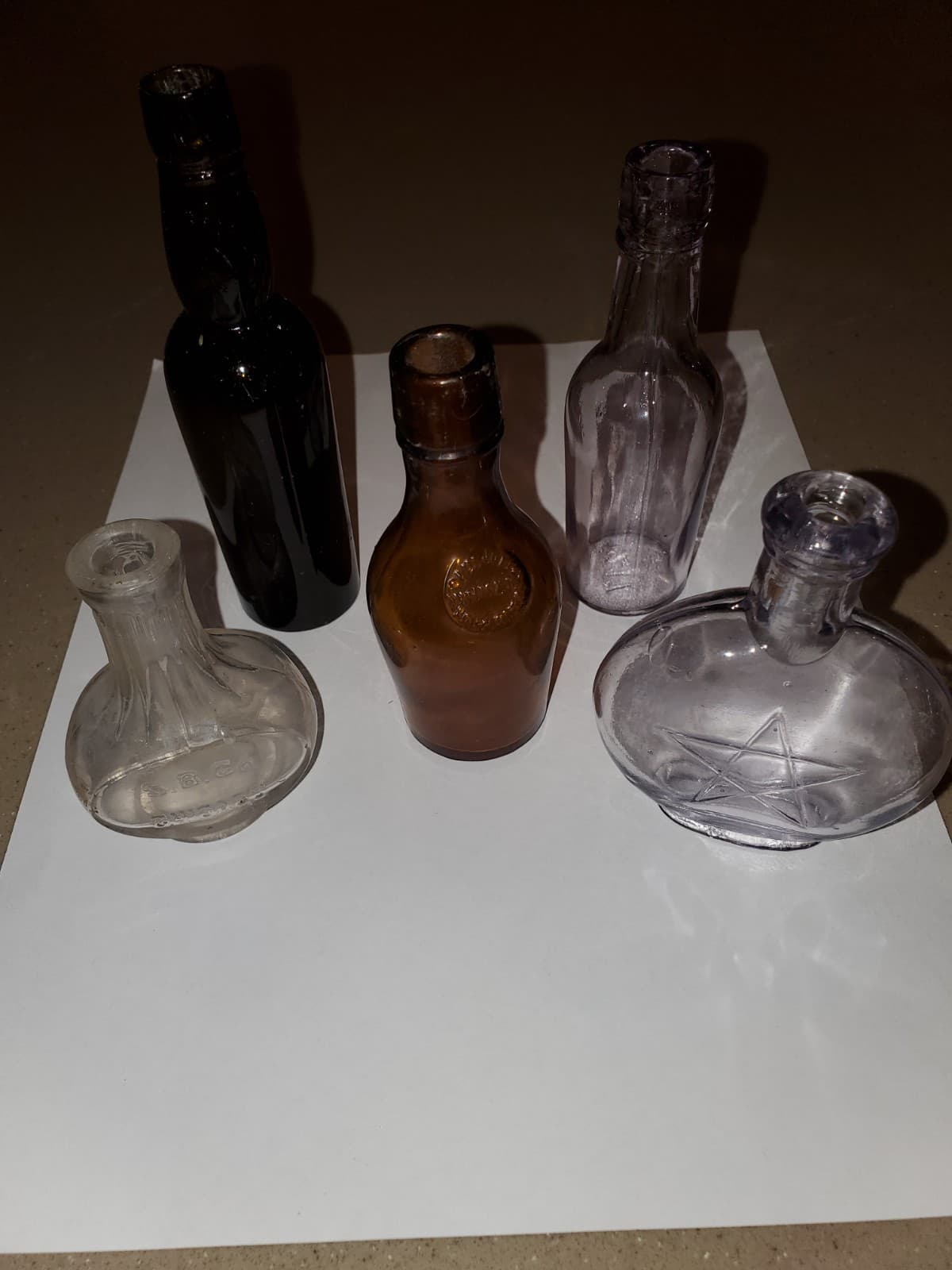 Antique Mini Whiskey Bottles 2