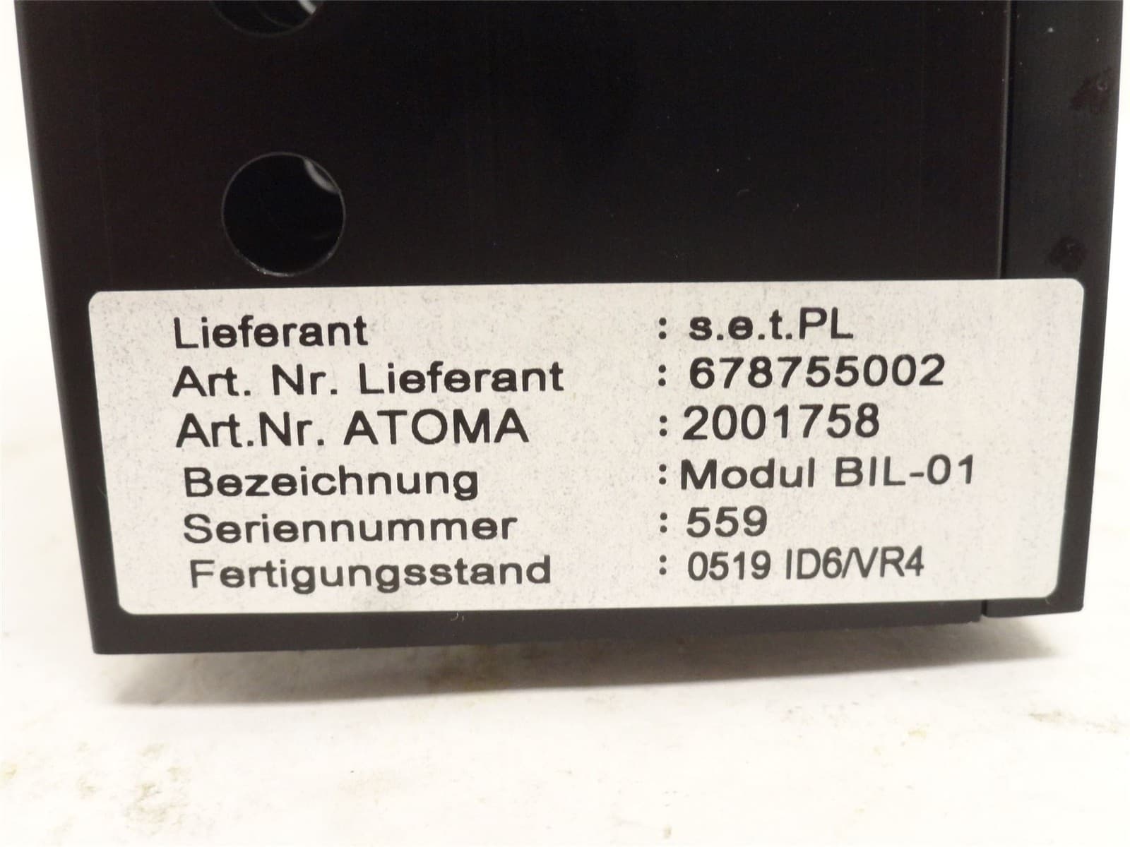 250566 New-No Box; Multipond 2001758 BIL-01 Inductive Bridge Module 2