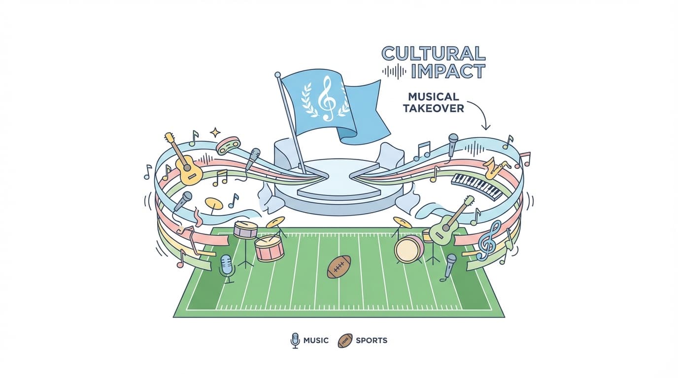 Bad Bunny Halftime Show Illustration