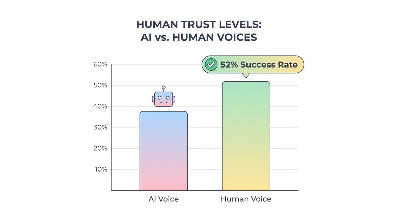 Data visualization showing 52 percent of participants handing over data to AI bots