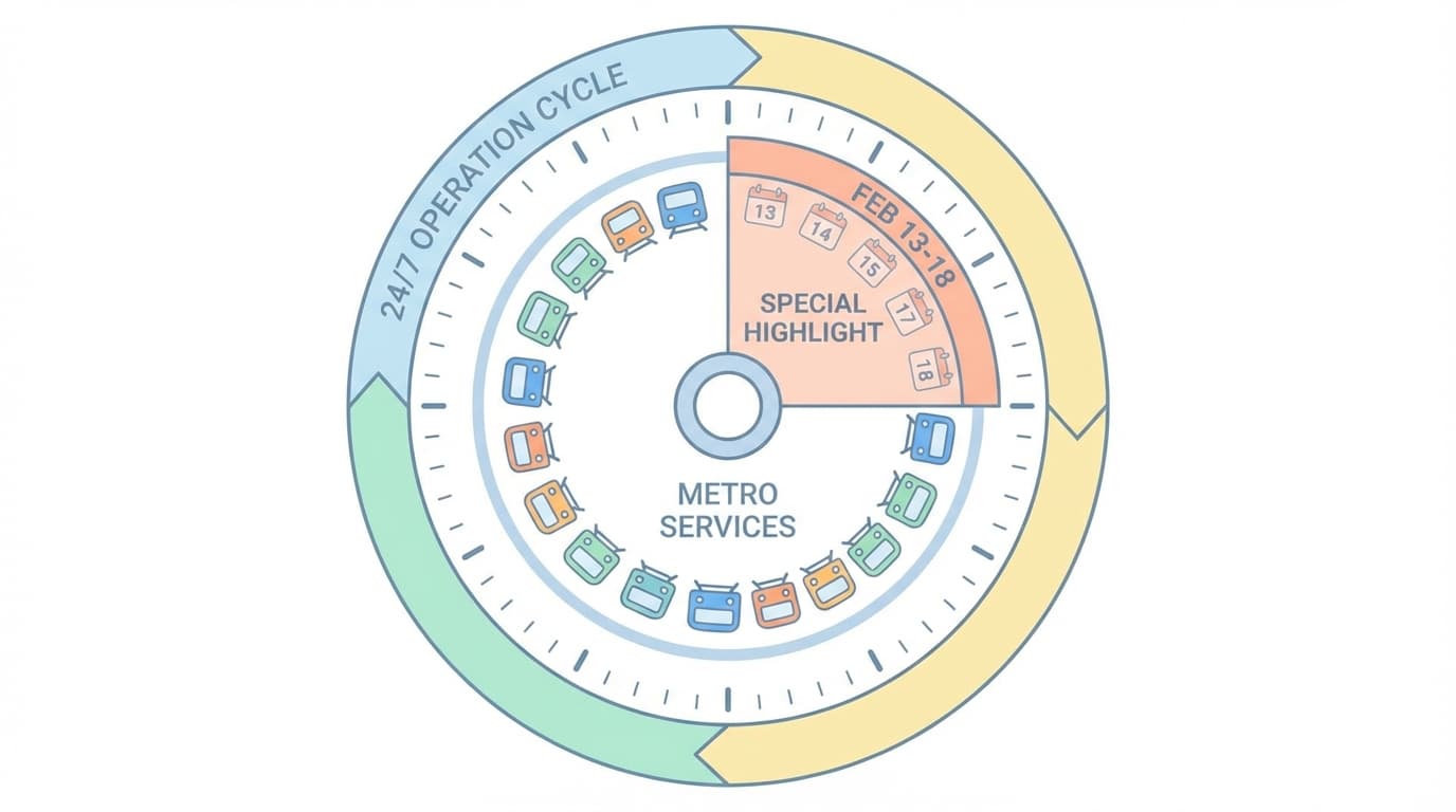 Rio Metro 24/7 Schedule Infographic