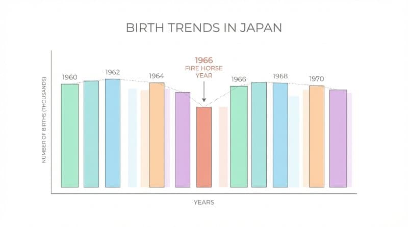 Japan Birth Rate Drop 1966 Chart