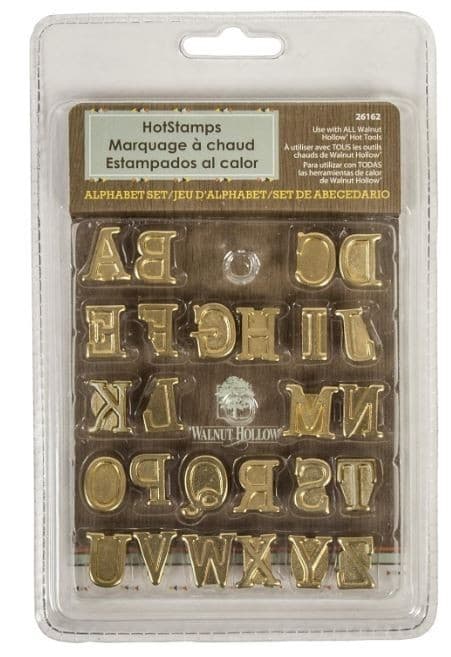 Walnut Hollow Hot Stamps Upper Hotstamps Uppercase Alphabet Set 26162