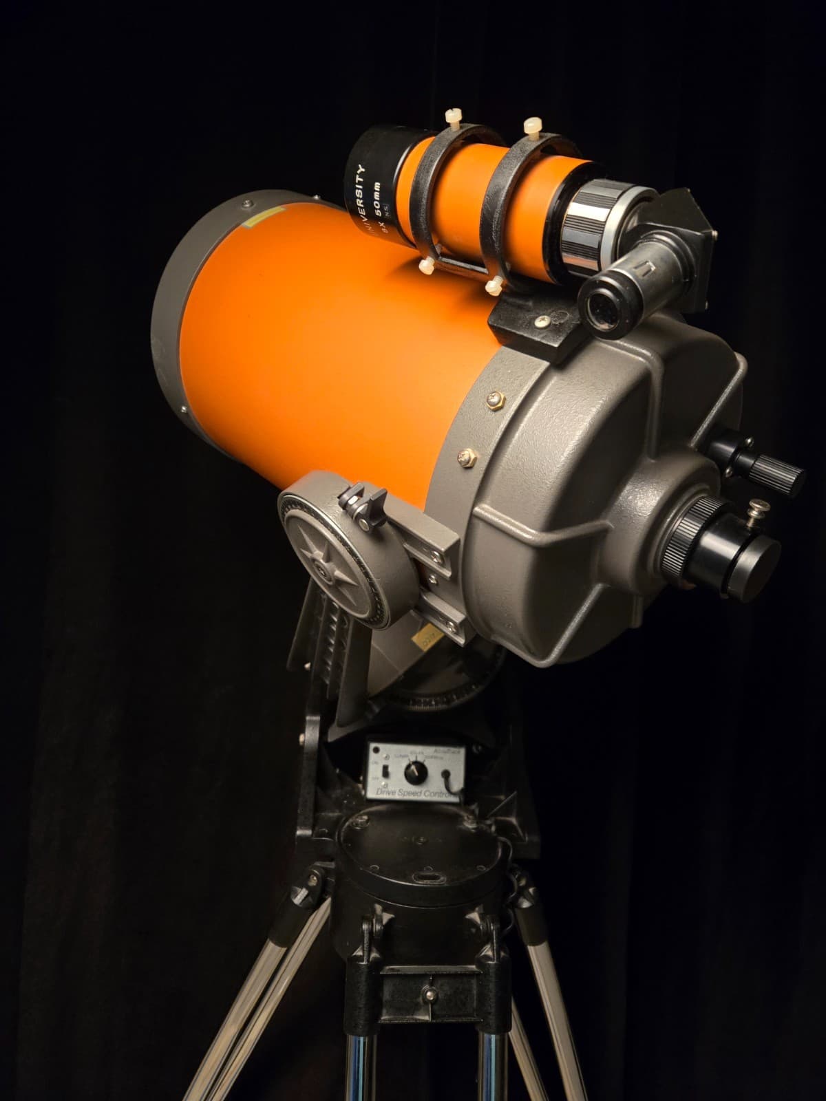 Celestron c8 telescope vintage Orange 2000mm with extra lenses & accessories