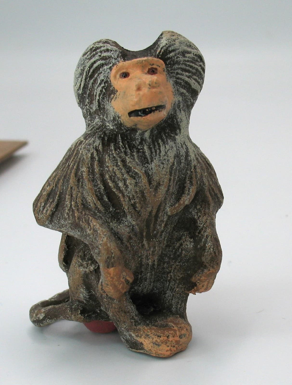 Vintage Lineol or Tipple-Topple Baboon Pavian Composite Made in Austria 1930's