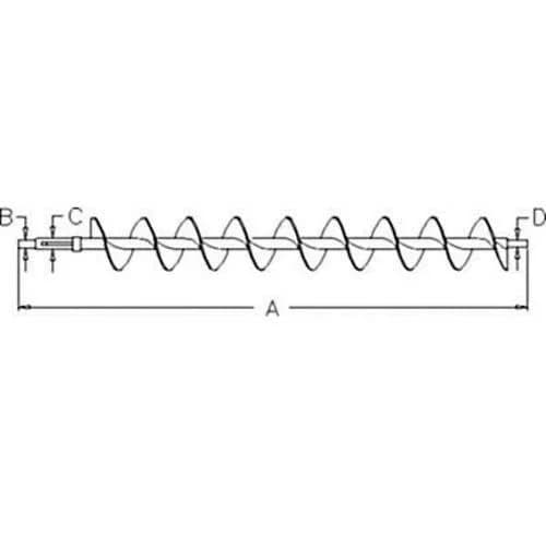 Lower Tailings Auger fits John Deere 9650 STS 9660 STS 9760 STS AH147472
