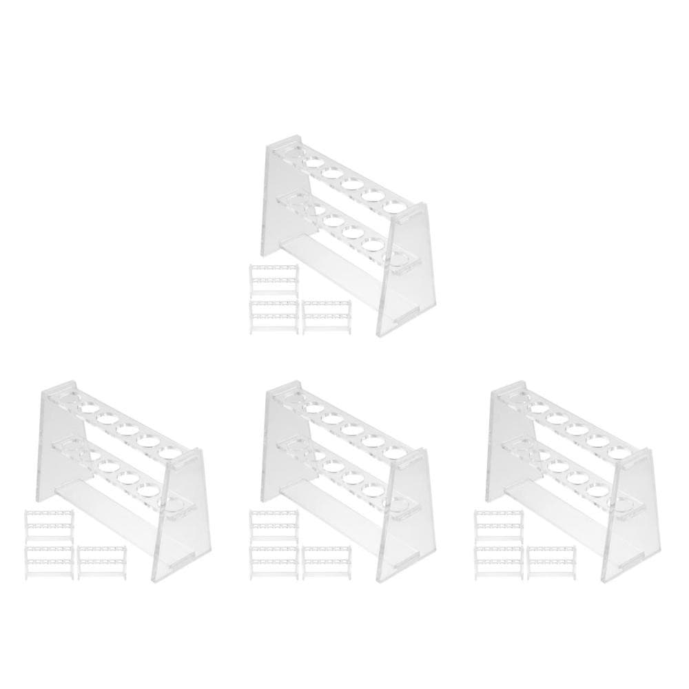 4 PCS Test Tube Holder for Laboratory Sampling Vial Storage Rack