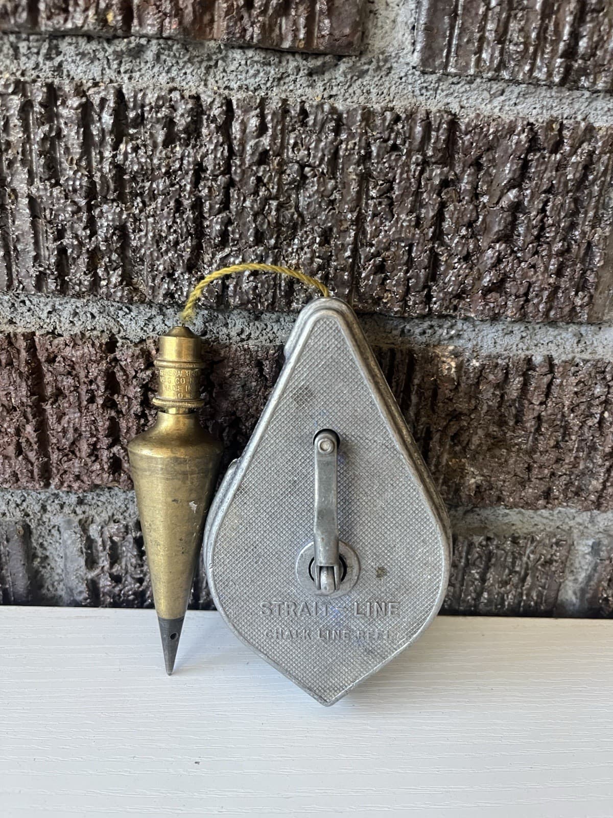 Vintage Irwin Straight-line Chauk, Brass Plumb Bob