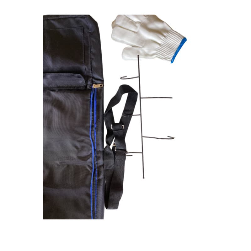 Bridle Bag Horse Tack Storage Halter & Grooming Organizer w/ Hooks & Glove