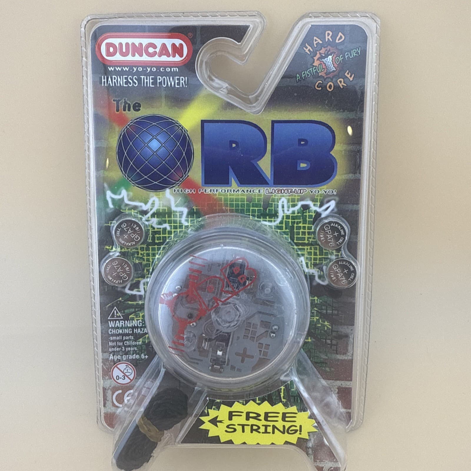 Vintage 90's Duncan The Orb Light-Up Yo-Yo NEW Original Package