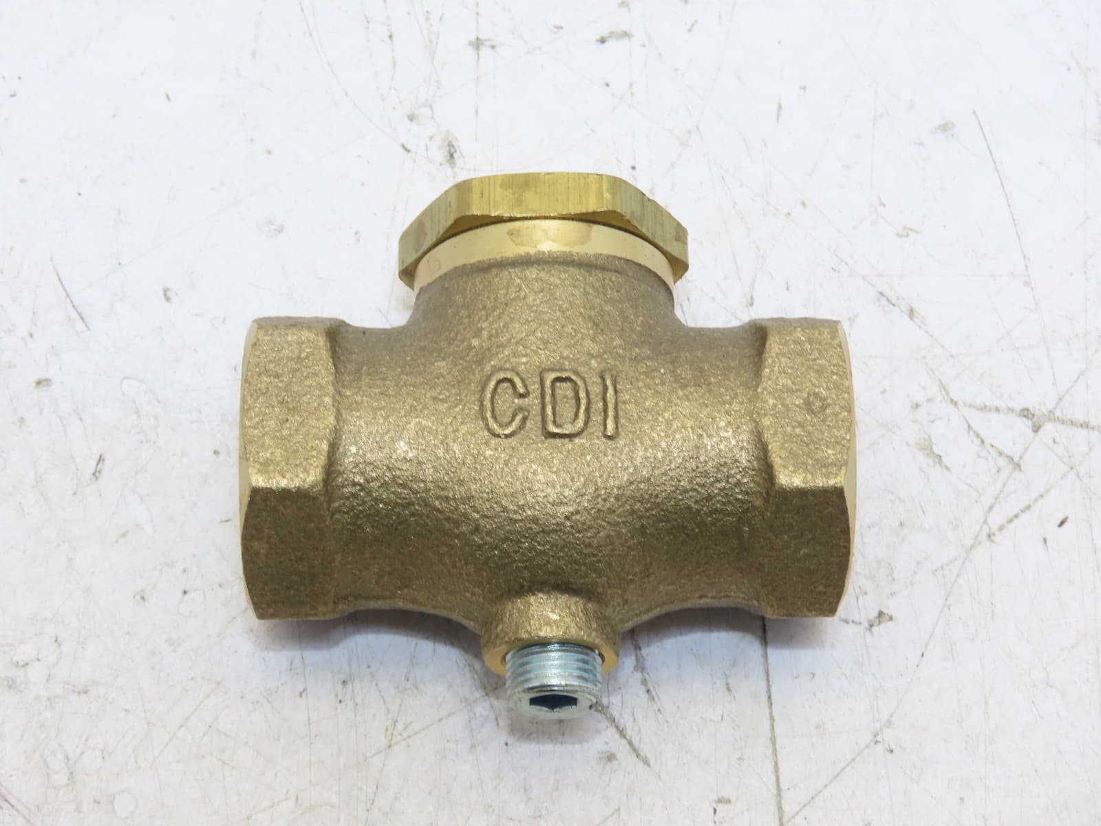 CONTROL DEVICES CB50 Check Valve Air Brass 1/2 in (F) NPT 250 psi Pressure