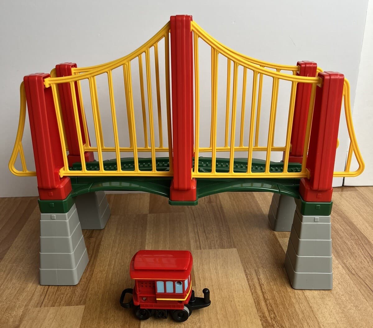 Fisher Price GeoTrax Rail & Road System Sky High Suspension Bridge C5216