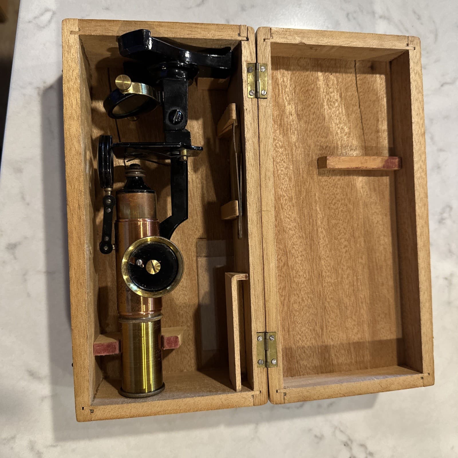 Antique Brass Number 13 Field Microscope