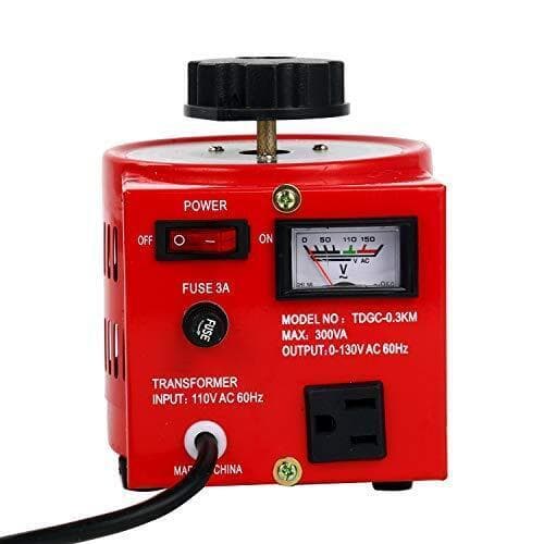 3Amp Variable Voltage Transformer 300VA 0-130V Automatic Voltage Converter