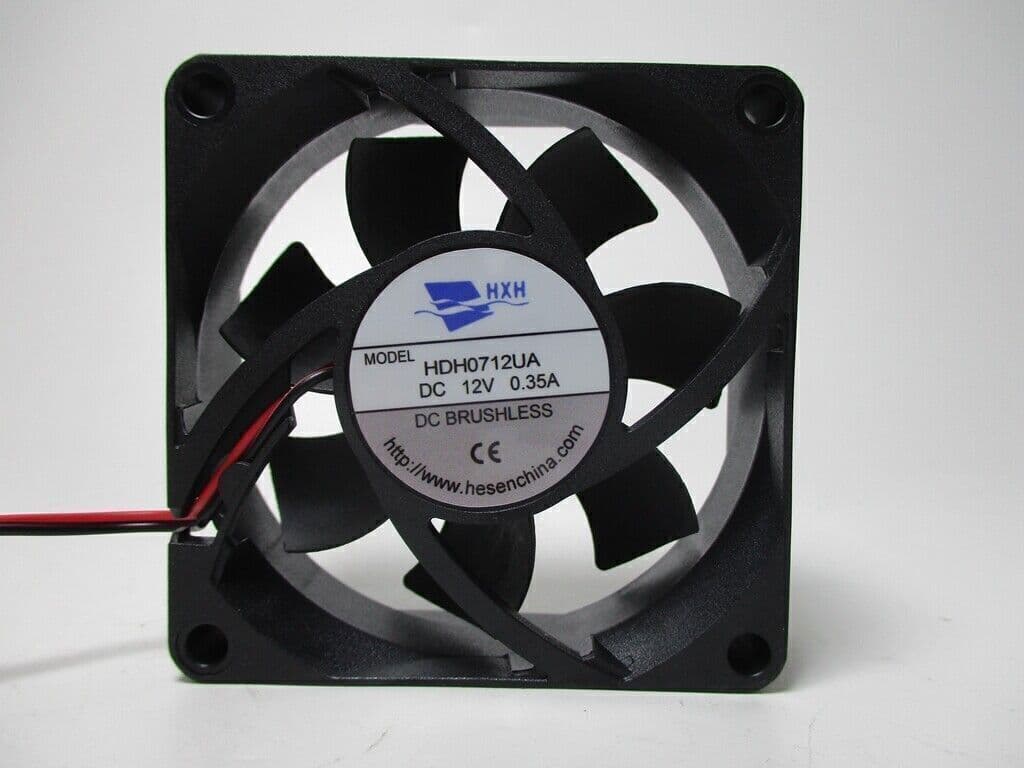 For HXH Fan HDH0712UA DC12V 0.35A 7025 7CM 2 wire cooling fan