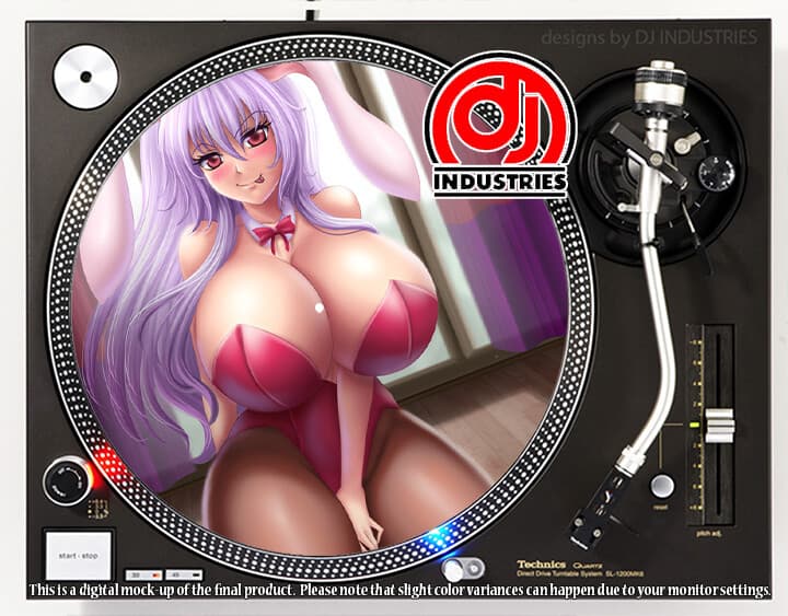 Anime Sexy Girl Aria - 7"-12" DJ slipmat for turntable record player